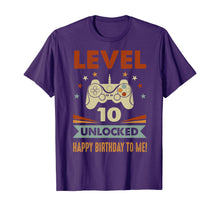 Load image into Gallery viewer, 10th Birthday Shirt Level 10 Unlocked Happy Birthday To Me-210544
