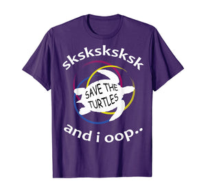 SkSkSk and i oop funny meme vintage apparel gift Distressed T-Shirt