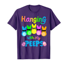 Load image into Gallery viewer, Hanging With My Peeps Shirt Colorful Bunny Easter day Gifts TShirt406135
