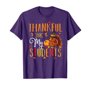 Thankful For My Students Funny Thanksgiving Teacher Costume T-Shirt