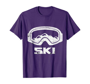 Skiing Snow Ski Skier Winter Sports Cool Gift Idea T-Shirt