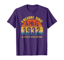 Load image into Gallery viewer, Vintage Retro April 1932 88th Birthday Gifts 88 Yrs Old TShirt355791
