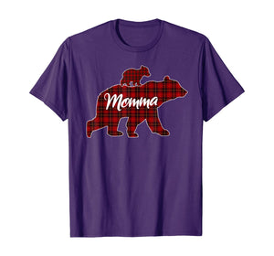 Funny shirts V-neck Tank top Hoodie sweatshirt usa uk au ca gifts for Red Plaid Momma Bear Buffalo Matching Family Pajama T-Shirt 1245206