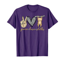 Load image into Gallery viewer, Peace Love Sloths TShirt255465
