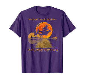 On A Dark Desert Highway Cool Wind In My Hair Cat T-Shirt