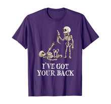 Load image into Gallery viewer, Skeleton I&#39;ve got your back   T-Shirt
