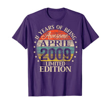 Load image into Gallery viewer, 11 Year Old Gifts April 2009 Limited Edition 11th Birthday TShirt396646
