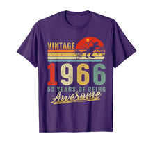 Load image into Gallery viewer, Vintage Retro 1966 53rd Birthday Gifts 53 Years Old Awesome T-Shirt

