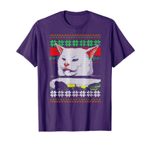 Load image into Gallery viewer, Funny shirts V-neck Tank top Hoodie sweatshirt usa uk au ca gifts for Woman Yelling at a Cat Ugly Christmas Sweater Meme Design T-Shirt 313776
