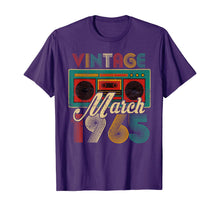 Load image into Gallery viewer, March 1965 Limited Edition Vintage Gifts 55th Birthday TShirt407294
