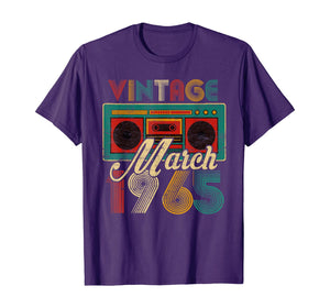 March 1965 Limited Edition Vintage Gifts 55th Birthday TShirt407294