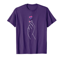 Load image into Gallery viewer, Funny shirts V-neck Tank top Hoodie sweatshirt usa uk au ca gifts for Korean Heart Bisexual Shirt Finger Heart Kpop Merchandise 790622
