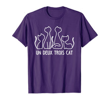Load image into Gallery viewer, Funny shirts V-neck Tank top Hoodie sweatshirt usa uk au ca gifts for Un Deux Trois Cat T Shirt Funny Cute French Kitty Gift Women 1127334
