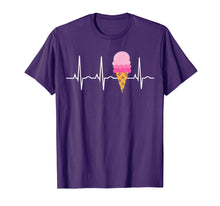 Load image into Gallery viewer, Funny shirts V-neck Tank top Hoodie sweatshirt usa uk au ca gifts for Ice Cream Shirt for Girls &amp; Women - Ice Cream Cone Heartbeat 1758849
