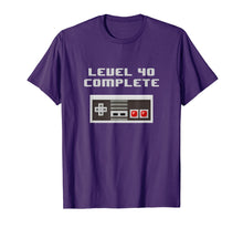 Load image into Gallery viewer, Funny shirts V-neck Tank top Hoodie sweatshirt usa uk au ca gifts for Level 40 Complete retro video games 40th Birthday Fun TShirt 804753
