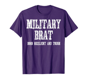 Funny shirts V-neck Tank top Hoodie sweatshirt usa uk au ca gifts for Military Child Month Purple Up Pride Brave Brat T Shirt 2066877