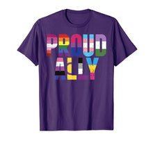 Load image into Gallery viewer, Proud Ally LGBTQ Lesbian Gay Bisexual Trans Pan Queer Gift T-Shirt 162153
