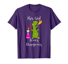 Load image into Gallery viewer, Funny shirts V-neck Tank top Hoodie sweatshirt usa uk au ca gifts for This Girl Loves Dragons Cute Shirt Princess Gifts TShirts 2851560
