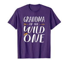Load image into Gallery viewer, Funny shirts V-neck Tank top Hoodie sweatshirt usa uk au ca gifts for Funny Shirt Cute Grandma Of The Wild One Thing 1st Birthday 1371767
