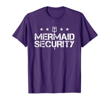 Load image into Gallery viewer, Merman Mermaid Security T-Shirt Funny Swimming Gift
