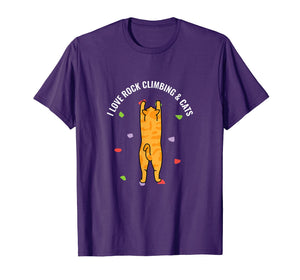 Funny shirts V-neck Tank top Hoodie sweatshirt usa uk au ca gifts for Rock Climbing Cat Tshirt Cute Birthday Gift Lover Shirt 2036336