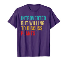 Load image into Gallery viewer, Introverted But Willing To Discuss Plants Vintage Funny T-Shirt
