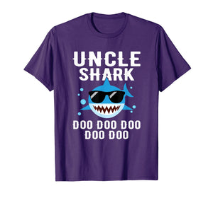 Uncle Shark Doo Doo Doo Funny Gifts Cute Family Shirt 159936