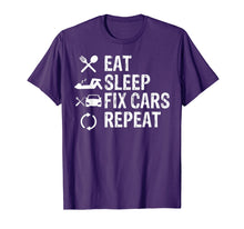 Load image into Gallery viewer, Funny shirts V-neck Tank top Hoodie sweatshirt usa uk au ca gifts for Eat Sleep Fix Cars Repeat T-Shirt Funny Car Lover Gift 1924039
