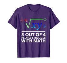 Load image into Gallery viewer, Funny shirts V-neck Tank top Hoodie sweatshirt usa uk au ca gifts for Funny teacher t-shirt - 5 out of 4 People Struggle with Math 717665
