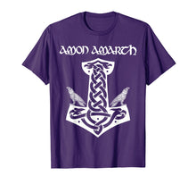 Load image into Gallery viewer, Amon Amarth: Mjolnir And Ravens Thors Hammer Vikings T Shirt
