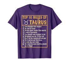 Load image into Gallery viewer, Funny shirts V-neck Tank top Hoodie sweatshirt usa uk au ca gifts for Birthday Gifts Idea Top 10 Rules of Taurus Zodiac T-shirt 3407387
