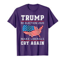 Load image into Gallery viewer, Funny shirts V-neck Tank top Hoodie sweatshirt usa uk au ca gifts for Trump 2020 Shirt I Voted Trump Flag Tee MAGA Shirt 1597853

