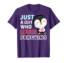 Load image into Gallery viewer, Funny shirts V-neck Tank top Hoodie sweatshirt usa uk au ca gifts for Just A Girl Who Loves Penguins T-Shirt Gift For Women 618328
