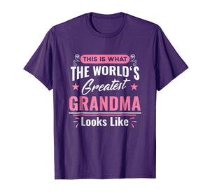 Funny shirts V-neck Tank top Hoodie sweatshirt usa uk au ca gifts for What World's Greatest Grandma Looks Like Mothers Day T-Shirt 3611999