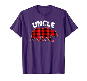 Funny shirts V-neck Tank top Hoodie sweatshirt usa uk au ca gifts for Red Plaid Uncle Bear Buffalo Matching Family Pajama T-Shirt 2119200