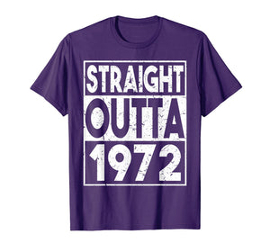Funny shirts V-neck Tank top Hoodie sweatshirt usa uk au ca gifts for Straight Outta 1972 T-Shirt 47th Birthday Gifts Funny Tees 2983177