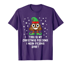 Funny shirts V-neck Tank top Hoodie sweatshirt usa uk au ca gifts for Elf Poop Emoji This Is My Christmas Poojama - Pajama Shirt 1426177