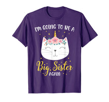 Load image into Gallery viewer, Funny shirts V-neck Tank top Hoodie sweatshirt usa uk au ca gifts for I'm Going To Be A Big Sister Again Cat Caticorn Unicorn Love 3098279
