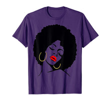 Load image into Gallery viewer, Funny shirts V-neck Tank top Hoodie sweatshirt usa uk au ca gifts for Black Girl Magic T-Shirt Natural Hair Afro Red Lips Sexy 268564
