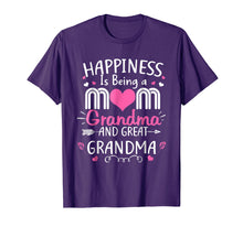 Load image into Gallery viewer, Funny shirts V-neck Tank top Hoodie sweatshirt usa uk au ca gifts for Happiness Is Being A Mom Great Grandma T shirt Women Mother 684218
