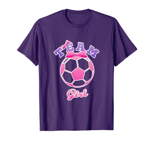 Funny shirts V-neck Tank top Hoodie sweatshirt usa uk au ca gifts for Gender Reveal Party | Team Girl, Pink Soccer Ball T Shirt 1891143