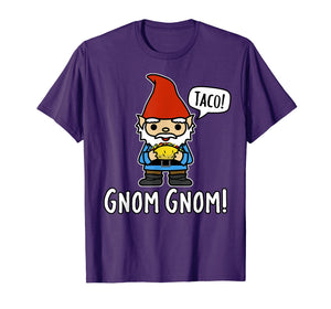 Funny shirts V-neck Tank top Hoodie sweatshirt usa uk au ca gifts for Funny Cute Gnome Eating a Taco Saying Gnom Gnom TShirt 2060041