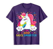 Load image into Gallery viewer, Funny shirts V-neck Tank top Hoodie sweatshirt usa uk au ca gifts for Adorable 100th Day of School Unicorn Shirt, 100 Days Smarter 1532105
