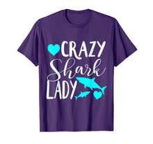 Load image into Gallery viewer, Funny shirts V-neck Tank top Hoodie sweatshirt usa uk au ca gifts for Crazy shark lady shirt shark lovers gift 1781371
