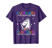 Load image into Gallery viewer, Funny shirts V-neck Tank top Hoodie sweatshirt usa uk au ca gifts for Fuckwads Twatwaffles And Cuntcakes Are Not Tolerated Here 3201951
