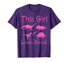 Load image into Gallery viewer, This Girl Loves Dinos - Dinosaur T Shirt
