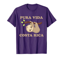 Load image into Gallery viewer, Funny shirts V-neck Tank top Hoodie sweatshirt usa uk au ca gifts for Pura Vida Sloth Shirt Costa Rica 821918
