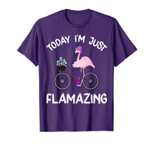 Load image into Gallery viewer, Funny shirts V-neck Tank top Hoodie sweatshirt usa uk au ca gifts for Today I Am Flamazing T-Shirt Amazing Flamingo Bicycle Lover 1515635
