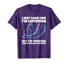 Load image into Gallery viewer, Funny shirts V-neck Tank top Hoodie sweatshirt usa uk au ca gifts for I&#39;m Thinking About Roller Coasters Funny Shirt 674389
