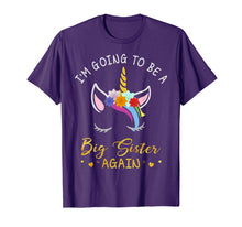 Load image into Gallery viewer, Funny shirts V-neck Tank top Hoodie sweatshirt usa uk au ca gifts for I&#39;m Going To Be A Big Sister Again Unicorn T-Shirt for Girls 373680
